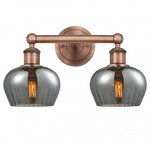Fenton Bathroom Vanity Light - Antique Copper / Smoked