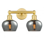 Fenton Bathroom Vanity Light - Satin Gold / Smoked