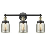 Bell Small Bathroom Vanity Light - Matte Black / Antique Brass / Mercury