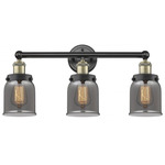 Bell Small Bathroom Vanity Light - Matte Black / Antique Brass / Smoked