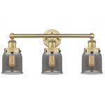 Bell Small Bathroom Vanity Light - Brushed Brass / Smoked