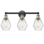 Cindyrella Small Bathroom Vanity Light - Matte Black / Antique Brass / Clear Seedy