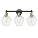 Cindyrella Medium Bathroom Vanity Light - Matte Black / Antique Brass / Clear Seedy