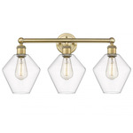 Cindyrella Medium Bathroom Vanity Light - Brushed Brass / Clear