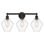 Cindyrella Medium Bathroom Vanity Light - Oil Rubbed Bronze / Clear