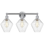 Cindyrella Medium Bathroom Vanity Light - Polished Chrome / Clear Seedy