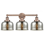 Bell Large Bathroom Vanity Light - Antique Copper / Mercury