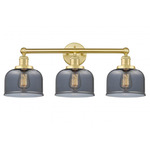 Bell Large Bathroom Vanity Light - Satin Gold / Smoked