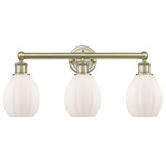 Eaton Bathroom Vanity Light - Antique Brass / Matte White
