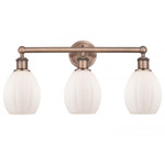 Eaton Bathroom Vanity Light - Antique Copper / Matte White