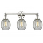 Eaton Bathroom Vanity Light - Polished Nickel / Clear