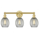 Eaton Bathroom Vanity Light - Satin Gold / Clear