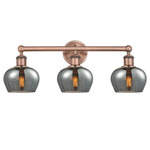 Fenton Bathroom Vanity Light - Antique Copper / Smoked