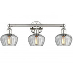 Fenton Bathroom Vanity Light - Polished Nickel / Clear