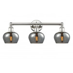 Fenton Bathroom Vanity Light - Polished Nickel / Smoked