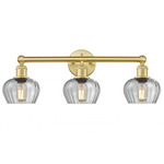 Fenton Bathroom Vanity Light - Satin Gold / Clear