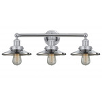 Edison Bathroom Vanity Light - Polished Chrome