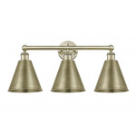 Ballston Cone Bathroom Vanity Light - Antique Brass