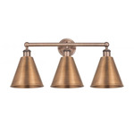 Ballston Cone Bathroom Vanity Light - Antique Copper