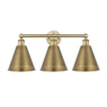 Ballston Cone Bathroom Vanity Light - Brushed Brass