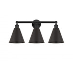 Ballston Cone Bathroom Vanity Light - Matte Black