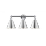 Ballston Cone Bathroom Vanity Light - Polished Chrome