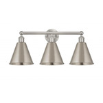 Ballston Cone Bathroom Vanity Light - Satin Nickel