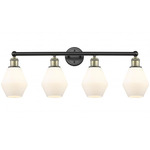Cindyrella Small Bathroom Vanity Light - Matte Black / Antique Brass / Matte White