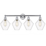 Cindyrella Medium Bathroom Vanity Light - Polished Chrome / Clear