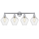 Cindyrella Medium Bathroom Vanity Light - Polished Chrome / Clear Seedy