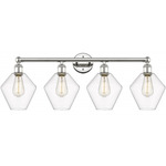 Cindyrella Medium Bathroom Vanity Light - Polished Nickel / Clear