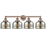 Bell Large Bathroom Vanity Light - Antique Copper / Mercury