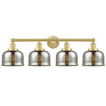 Bell Large Bathroom Vanity Light - Satin Gold / Mercury