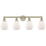 Eaton Bathroom Vanity Light - Antique Brass / Matte White