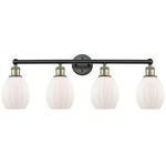 Eaton Bathroom Vanity Light - Matte Black / Antique Brass / Matte White