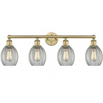 Eaton Bathroom Vanity Light - Brushed Brass / Clear