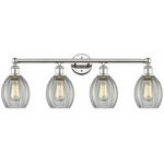 Eaton Bathroom Vanity Light - Polished Nickel / Clear
