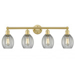 Eaton Bathroom Vanity Light - Satin Gold / Clear