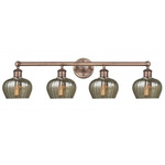 Fenton Bathroom Vanity Light - Antique Copper / Mercury