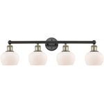 Fenton Bathroom Vanity Light - Matte Black / Antique Brass / Matte White