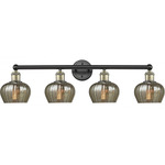 Fenton Bathroom Vanity Light - Matte Black / Antique Brass / Mercury