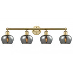 Fenton Bathroom Vanity Light - Brushed Brass / Smoked