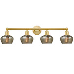 Fenton Bathroom Vanity Light - Satin Gold / Mercury