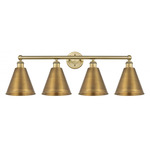 Ballston Cone Bathroom Vanity Light - Brushed Brass