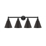 Ballston Cone Bathroom Vanity Light - Matte Black