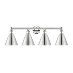 Ballston Cone Bathroom Vanity Light - Polished Nickel