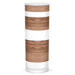 Band Tube Table Lamp - White / Walnut Linen