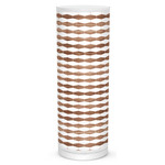 Weave Tube Table Lamp - White / Walnut Linen
