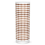 Weave Tube Table Lamp - White / Walnut / Linen