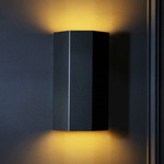 Hex Wall Sconce - Black